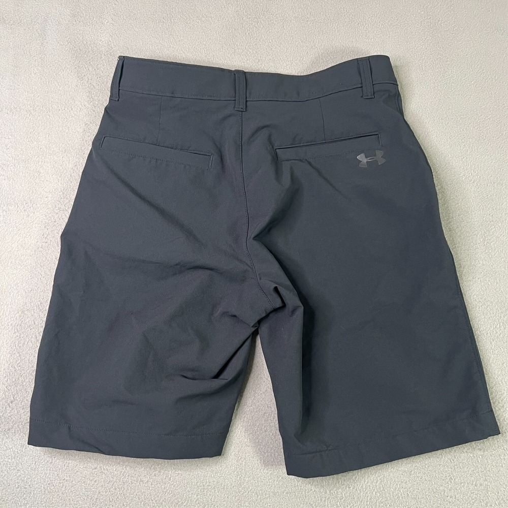 Under Armour Shorts 30 x 9.5" Mens Gray Golf Chino Pockets Modern Casual Stretch - Picture 8 of 10